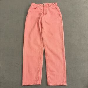 Zara Classic Mom Fit High Rise Ankle Jeans Pink Women’s EU 38 US 4 NEW With Tags